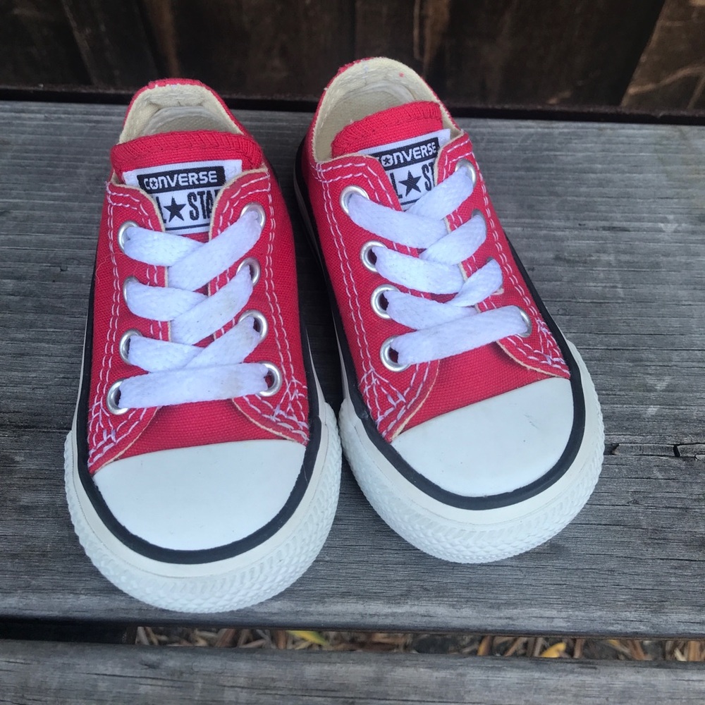 Infant Red Converse Size 3